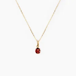 Histoire d'Or Collier Helidie Coccinelle Or Jaune Sale
