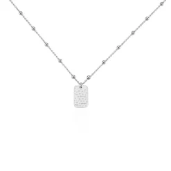 Histoire d'Or Collier Helvi Argent Blanc Sale