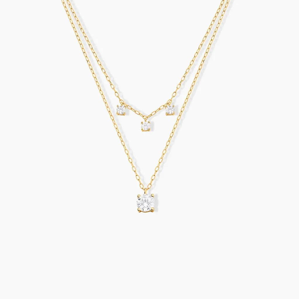 Histoire d'Or Collier Hermanni Or Jaune Oxyde De Zirconium