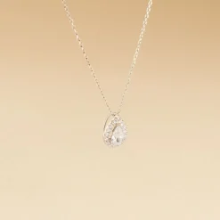 Histoire d'Or Collier Hildana Or Blanc Oxyde De Zirconium