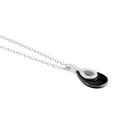 Histoire d'Or Collier Héléane Argent Blanc Céramique Et Oxyde De Zirconium Hot