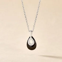 Histoire d'Or Collier Héléane Argent Blanc Céramique Et Oxyde De Zirconium Hot