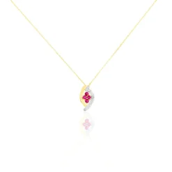 Histoire d'Or Collier Hoela Or Jaune Diamant Et Rubis Sale