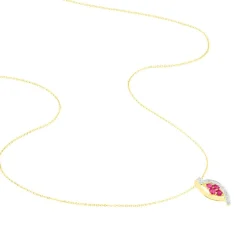Histoire d'Or Collier Hoela Or Jaune Diamant Et Rubis Sale