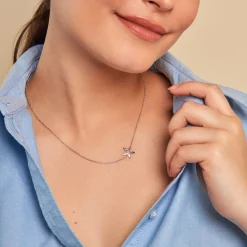 Histoire d'Or Collier Inessa Argent Blanc Oxyde De Zirconium Outlet