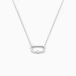 Histoire d'Or Collier Infini Pop De Zirconium argent blanc oxyde New