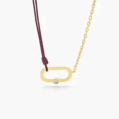 Histoire d'Or Collier Infini Pop Argent Jaune Oxyde De Zirconium argent dore oxyde