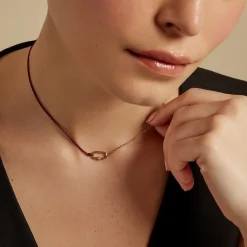 Histoire d'Or Collier Infini Pop Argent Jaune Oxyde De Zirconium argent dore oxyde