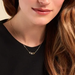 Histoire d'Or Collier Infinite Love Or Jaune Diamant