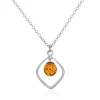 Histoire d'Or Collier Iva Argent Blanc Ambre Discount