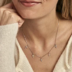 Histoire d'Or Collier Ivah Argent Blanc Oxyde De Zirconium Discount