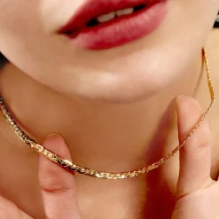 Histoire d'Or Collier Ivy Maille Haricot Or Jaune Hot