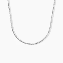 Histoire d'Or Collier Ivy Maille Haricot or blanc Hot