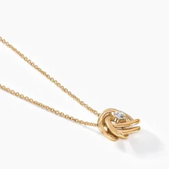 Histoire d'Or Collier Iwaki Plaqué Or Jaune Oxyde De Zirconium Sale