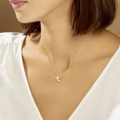 Histoire d'Or Collier Iwaki Plaqué Or Jaune Oxyde De Zirconium Sale