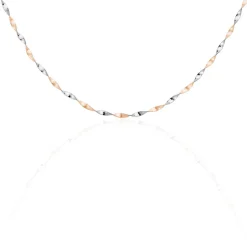 Histoire d'Or Collier Izar Torsadee Or Bicolore