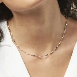 Histoire d'Or Collier Izar Torsadee Or Bicolore