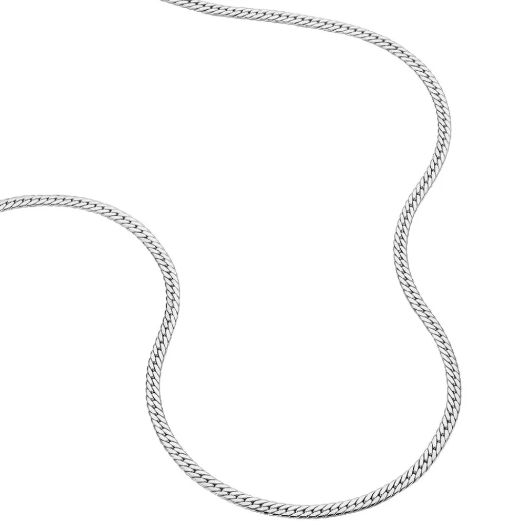 Histoire d'Or Collier Izel Maille Anglaise or blanc New