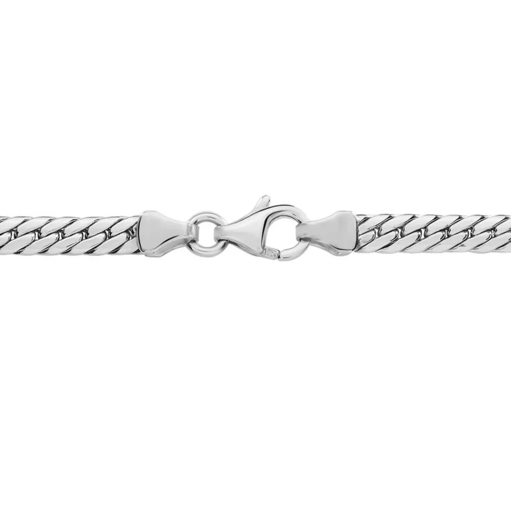 Histoire d'Or Collier Izel Maille Anglaise or blanc New