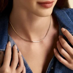 Histoire d'Or Collier Izel Maille Anglaise Or Jaune Clearance