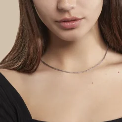 Histoire d'Or Collier Jany Maille Palmier or blanc Clearance