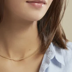 Histoire d'Or Collier Jany Maille Palmier Or Jaune Sale