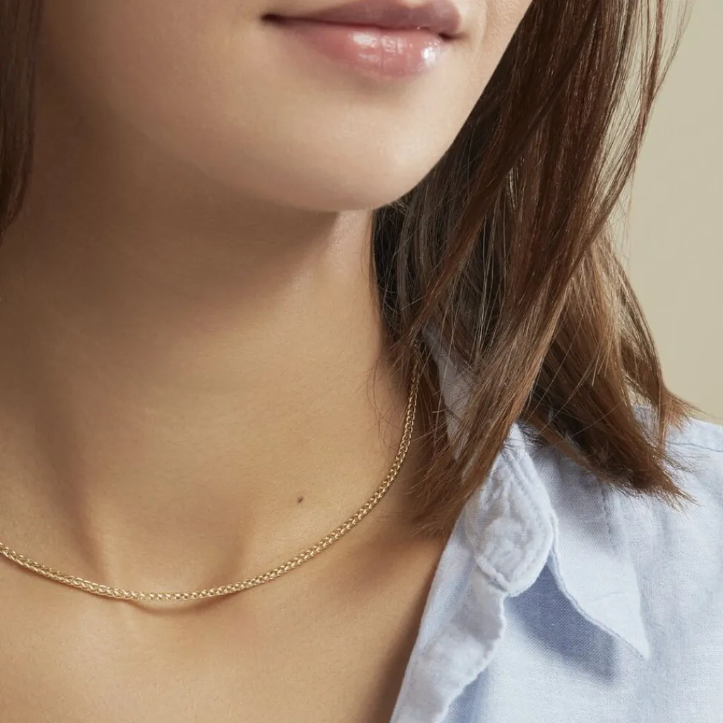 Histoire d'Or Collier Jany Maille Palmier Or Jaune Sale