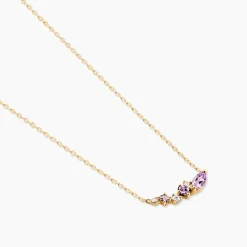 Histoire d'Or Collier Jardin Secret Or Jaune Améthyste Hot