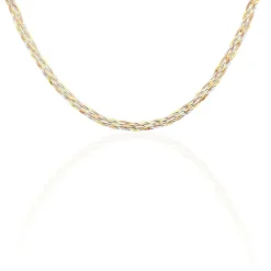 Histoire d'Or Collier Jasmin Tresse Or Tricolore Hot