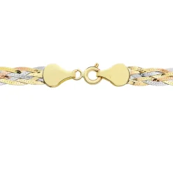 Histoire d'Or Collier Jasmin Tresse Or Tricolore Hot