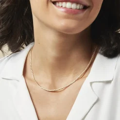 Histoire d'Or Collier Jayna Maille Palmier Or Jaune Discount