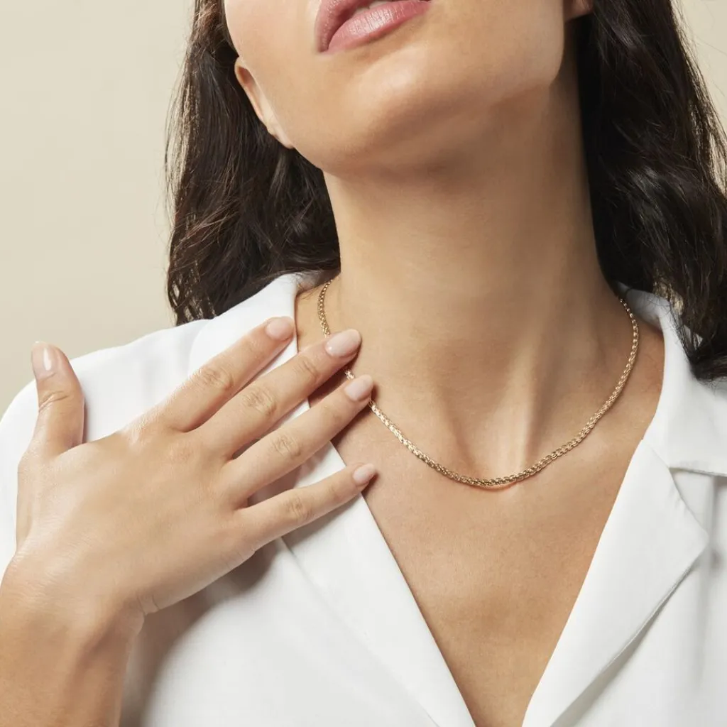 Histoire d'Or Collier Jayna Maille Palmier Or Jaune Clearance