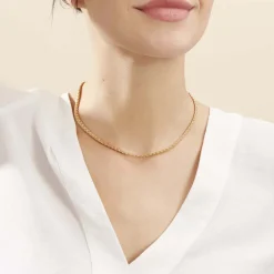 Histoire d'Or Collier Jayna Maille Palmier Or Jaune Outlet