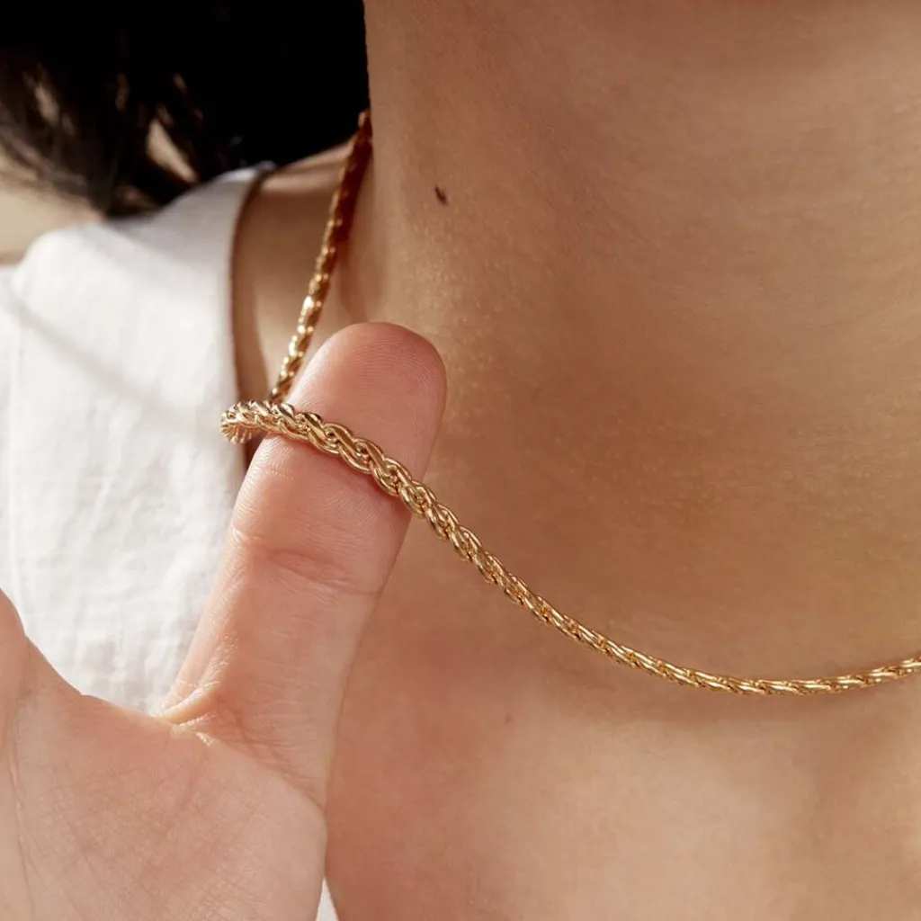 Histoire d'Or Collier Jayna Maille Palmier Or Jaune Outlet