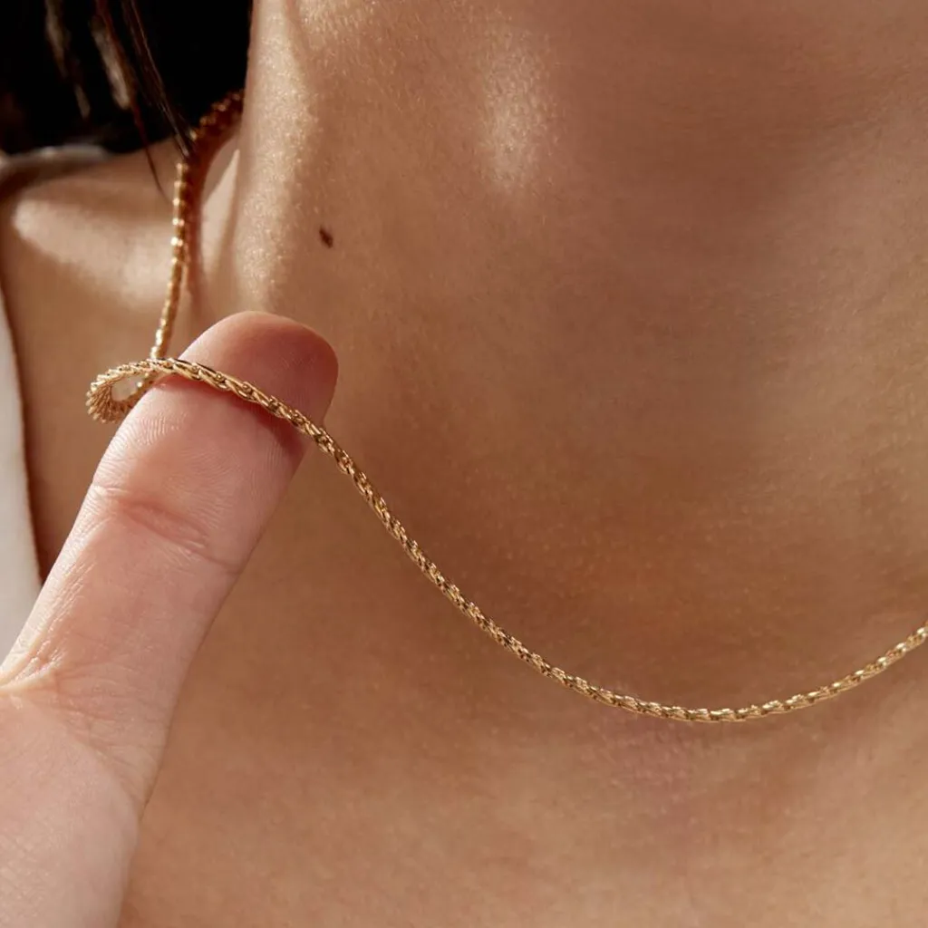 Histoire d'Or Collier Jayna Maille Palmier Or Jaune Hot