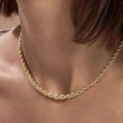 Histoire d'Or Collier Jerry Maille Corde Or Jaune Online