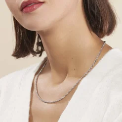 Histoire d'Or Collier Jerry Maille Corde Or Blanc Sale