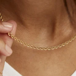 Histoire d'Or Collier Jerry Maille Corde or jaune