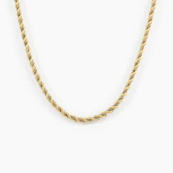 Histoire d'Or Collier Jerryenne Maille Corde Et Venitienne Or Bicolore Discount