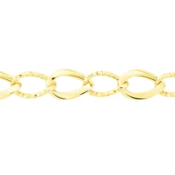 Histoire d'Or Collier Joice Maille Alternée Et Godronne Or Jaune