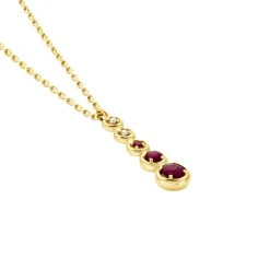 Histoire d'Or Collier Josephine or jaune rubis