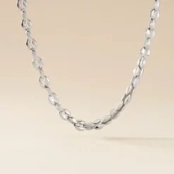 JOURDAN Collier Homme Mikeno Acier Blanc