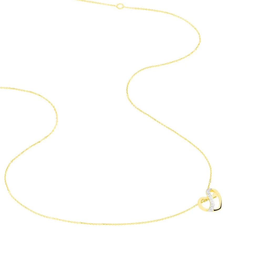 Histoire d'Or Collier Juliane or jaune diamant Best