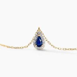 Histoire d'Or Collier Juliettina Diamant or jaune saphir