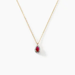 Histoire d'Or Collier Juliettina Diamant or jaune rubis Outlet