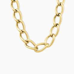 Histoire d'Or Collier Justinien Acier Doré