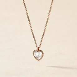 Histoire d'Or Collier Kadidjatou Or Rose Oxyde De Zirconium Hot