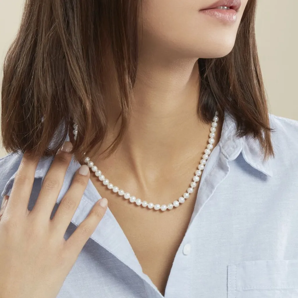 Histoire d'Or Collier Kanwal Or Jaune Perle De Culture Sale