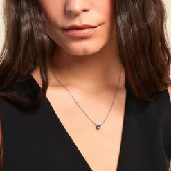 Histoire d'Or Collier Kelvyn Argent Blanc Oxyde De Zirconium argent blanc oxyde bleu sky Discount