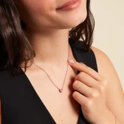 Histoire d'Or Collier Kelvyn Argent Rose Oxyde De Zirconium argent rose oxyde rose New